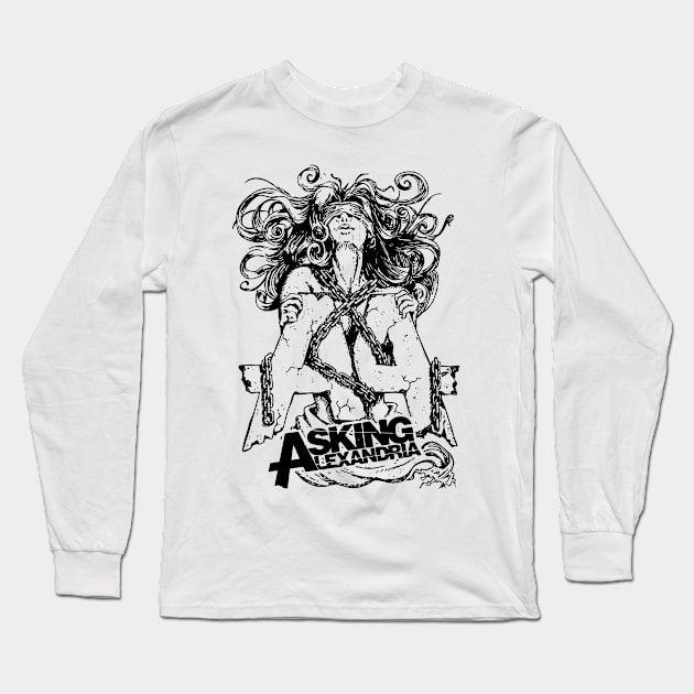 Asking Alexandria Long Sleeve T-Shirt by chloewilder.xyz